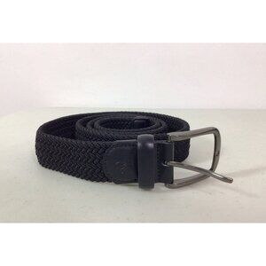 Penguin Black Braided Belt Made in USA Mens Large 38-40